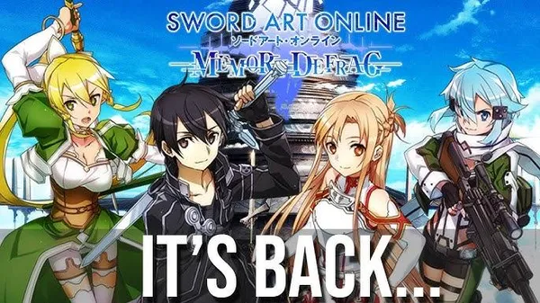 game anime - Sword Art Online: Memory Defrag